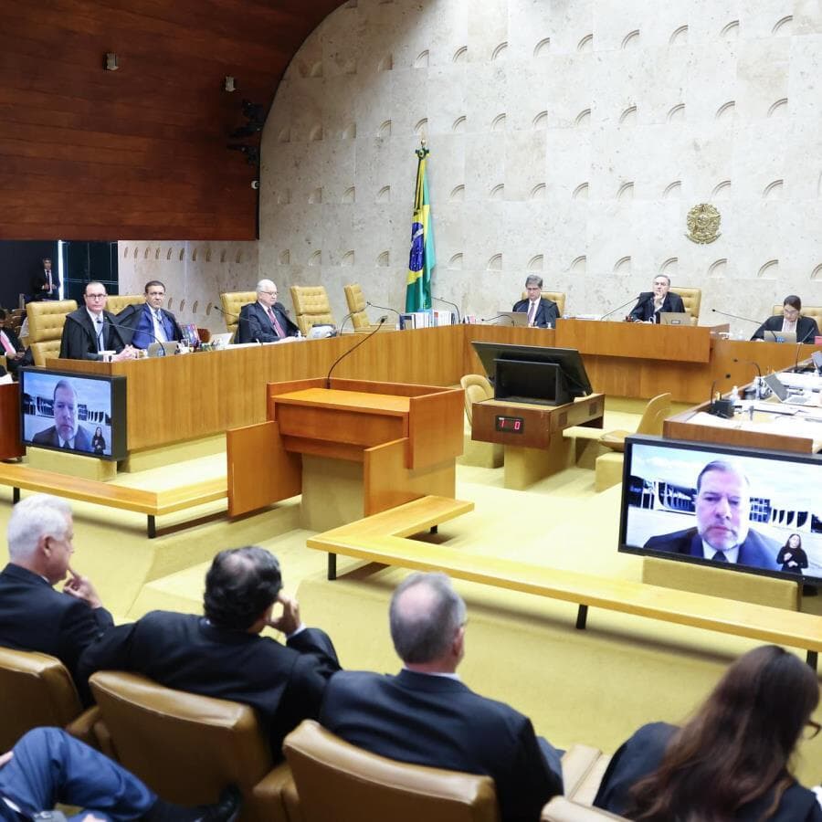 Sessão plenária do STF.
 - Antonio Augusto/STF