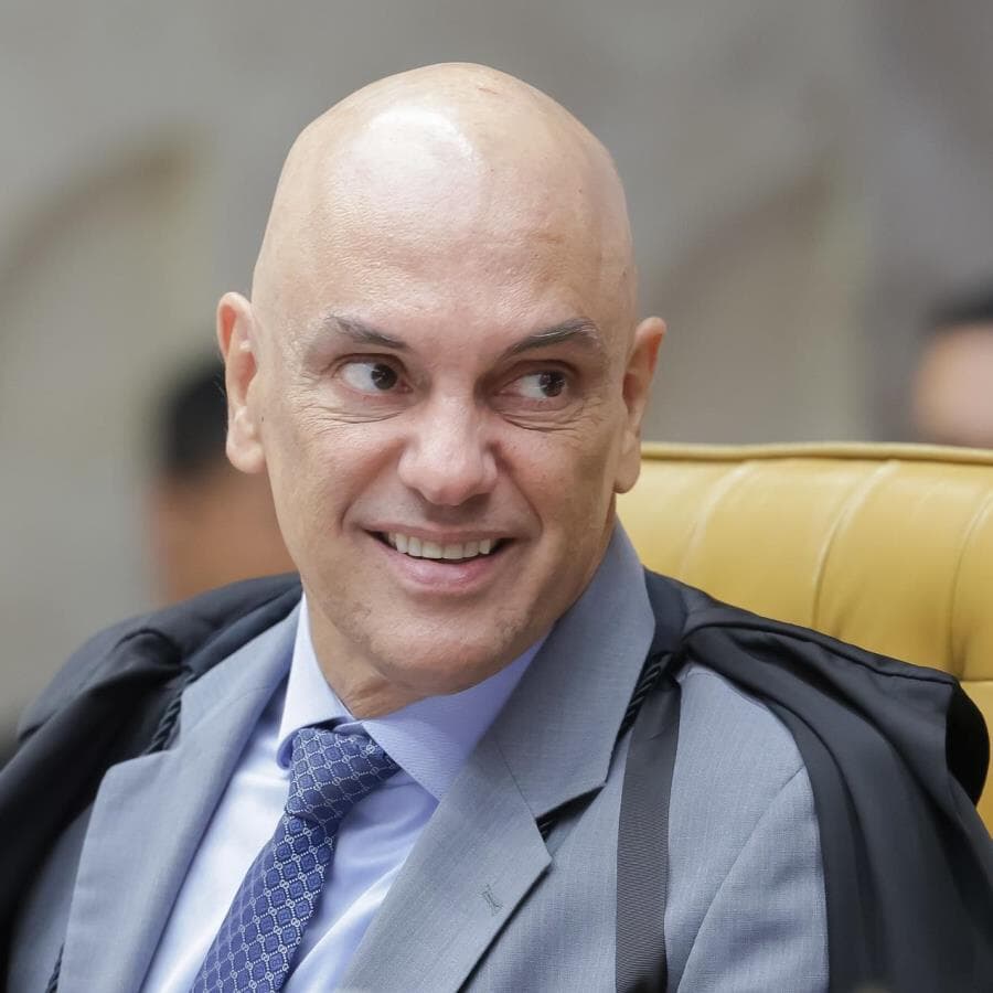 Ministro Alexandre de Moraes durante sessão plenária do STF. - Fellipe Sampaio/STF