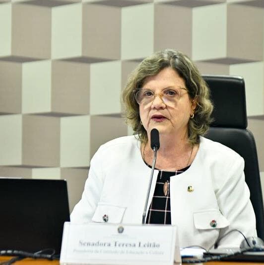 A senadora Teresa Leitão (PT-PE) preside a Comissão de Educação e Cultura do Senado. - Geraldo Magela/Agência Senado