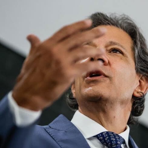 O ministro da Fazenda, Fernando Haddad, diz que levantamento da Quaest foi feito com "106 pessoas na Faria Lima" - Gabriela Biló/Wordpress