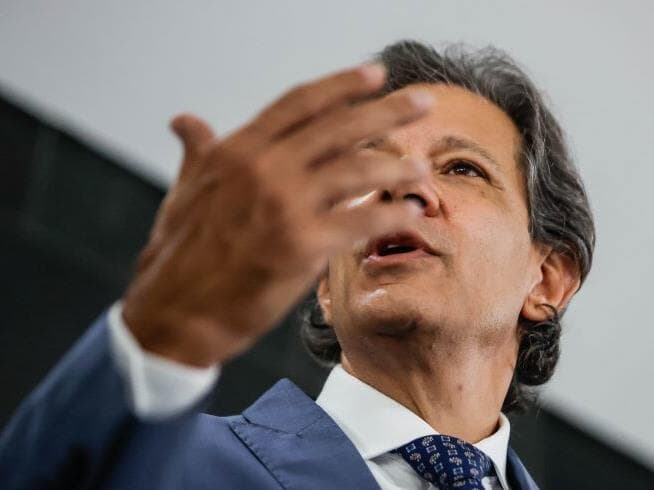 O ministro da Fazenda, Fernando Haddad, diz que levantamento da Quaest foi feito com "106 pessoas na Faria Lima" - Gabriela Biló/Wordpress