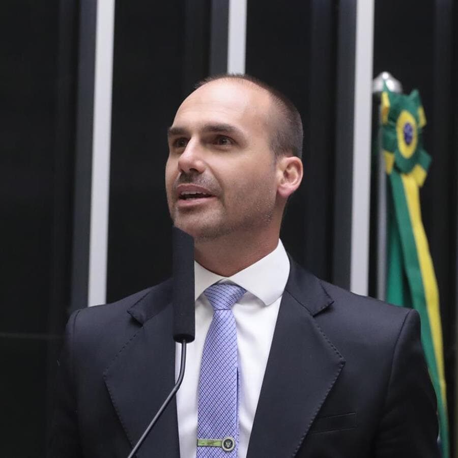 Eduardo Bolsonaro está nos Estados Unidos desde a última semana de fevereiro. - Bruno Spada/Câmara dos Deputados