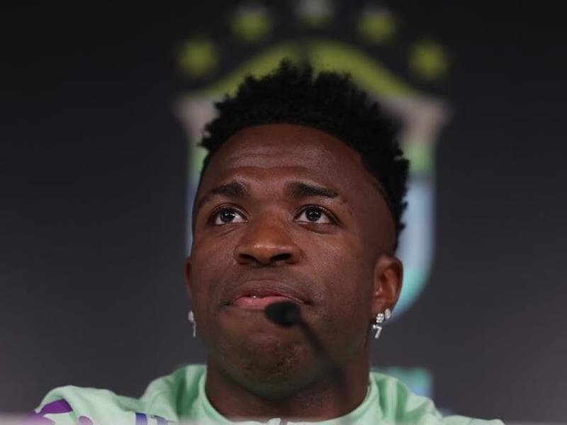 Vinicius Jr. virou símbolo da luta antirracista depois de ter sido atacada diversas vezes na Espanha - Rafael Ribeiro/CBF