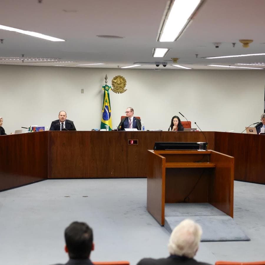 Ministros durante sessão na 1ª turma. - Gustavo Moreno/STF
