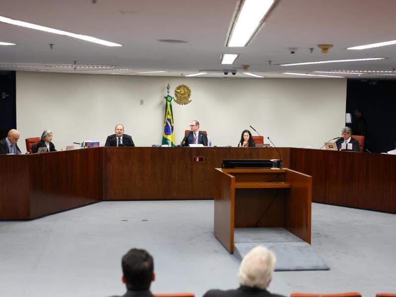 Ministros durante sessão na 1ª turma. - Gustavo Moreno/STF