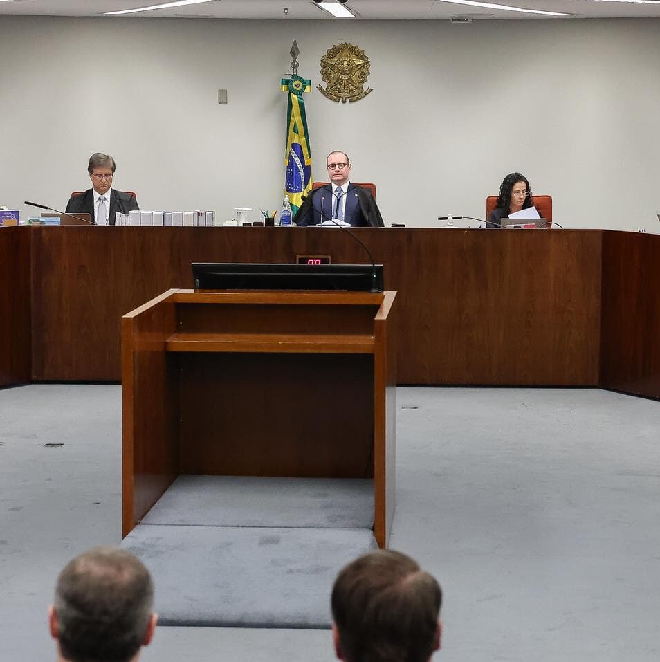 Primeira Turma do STF no julgamento de acolhimento da denúncia contra Bolsonaro e outros sete. - Antonio Augusto/STF