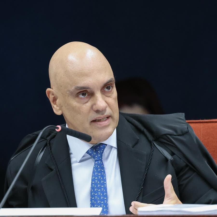 Alexandre de Moraes lê relatório sobre tentativa de golpe no STF. - Antonio Augusto/STF