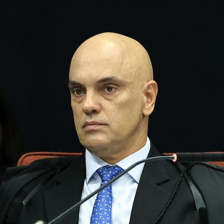 Ministro Alexandre de Moraes na sessão de hoje. - Rosinei Coutinho/STF