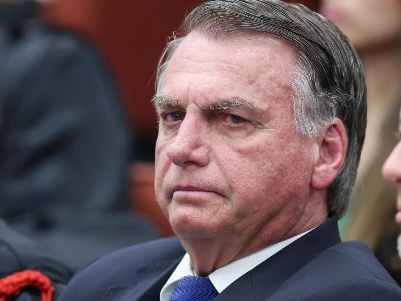 Jair Messias Bolsonaro em julgamento da denúncia do núcleo 1 da Pet 12.100. - Antonio Augusto/STF