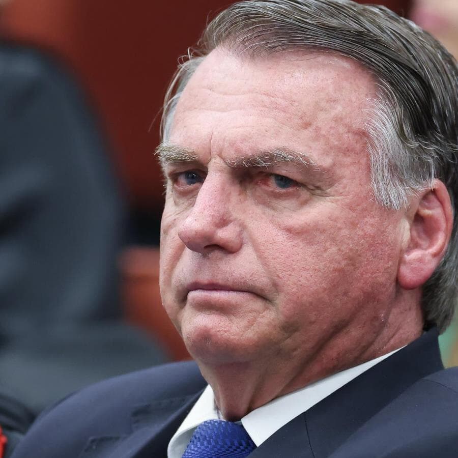 Jair Messias Bolsonaro em julgamento da denúncia do núcleo 1 da Pet 12.100. - Antonio Augusto/STF