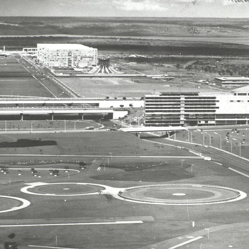 Vista de Brasília, abril de 1970. - Arquivo Nacional