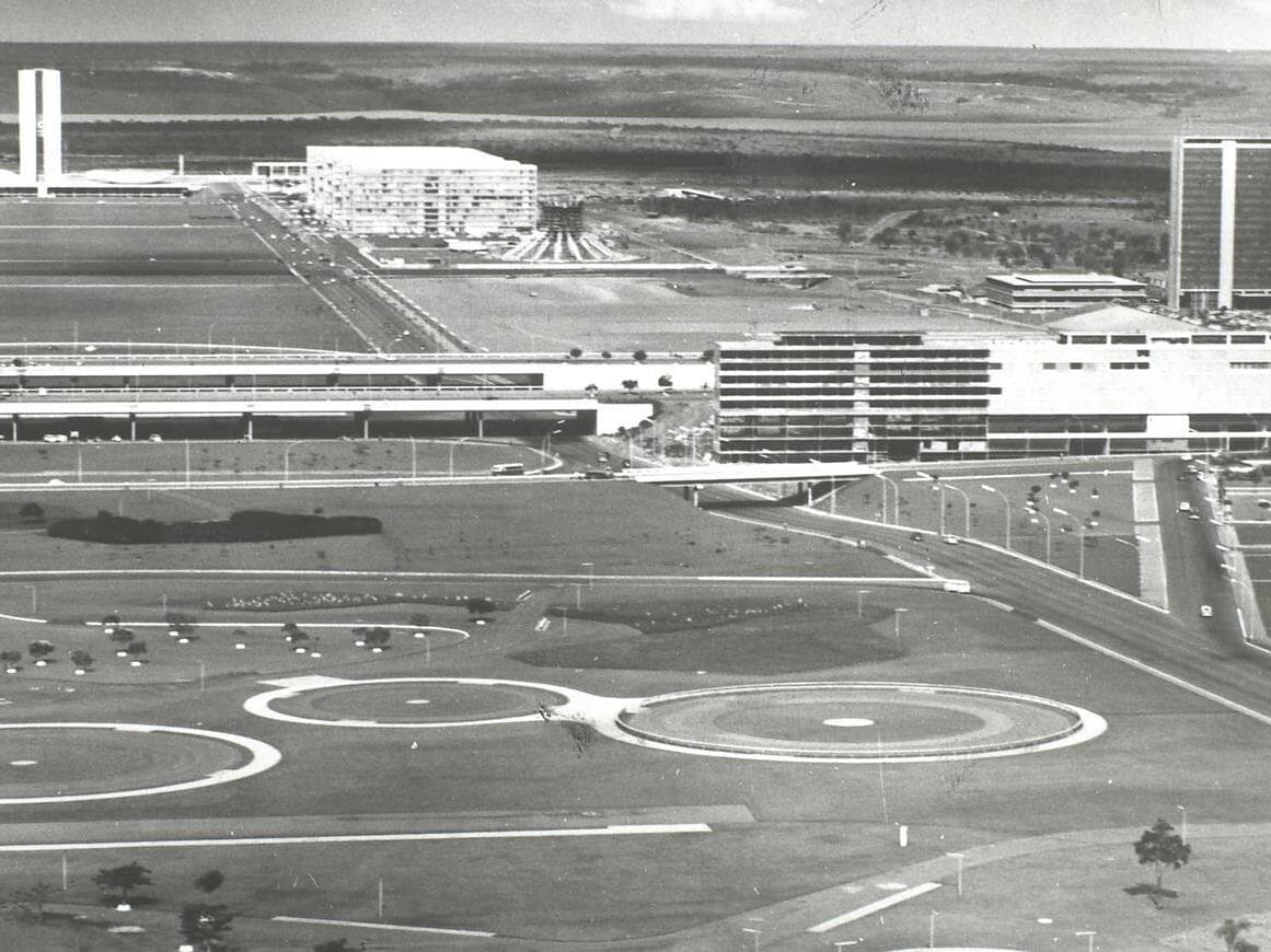 Vista de Brasília, abril de 1970. - Arquivo Nacional