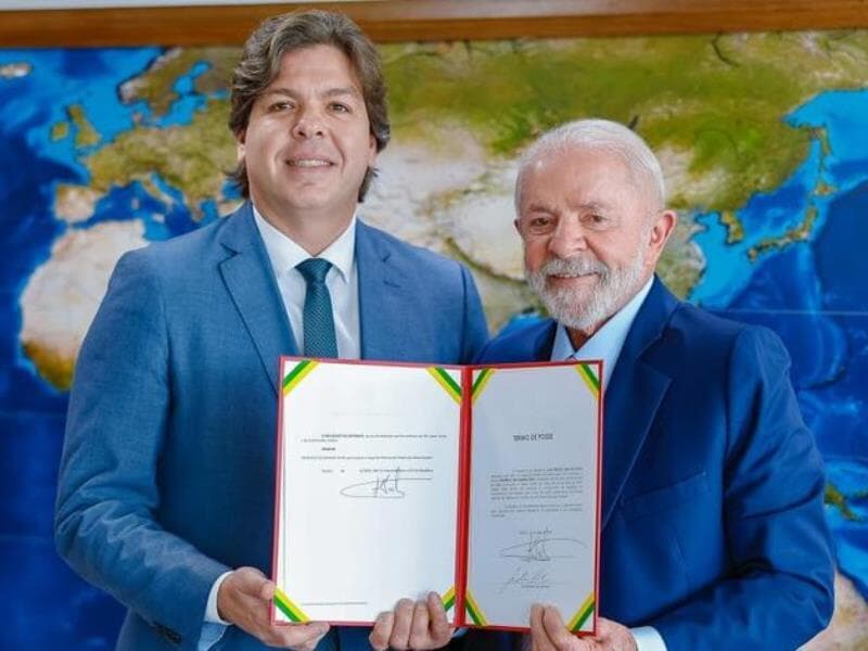 Lula empossou o novo ministro das Comunicações nesta quinta-feira - Ricardo Stuckert/PR