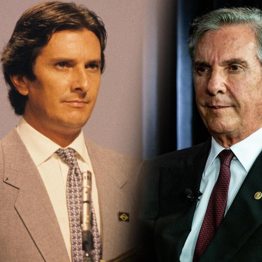 Collor em dois momentos: em 1989, quando se elegeu presidente, e em registro recente - Vidal Cavalcante/Folhapres | Kleyton Amorim/UOL/Folhapress