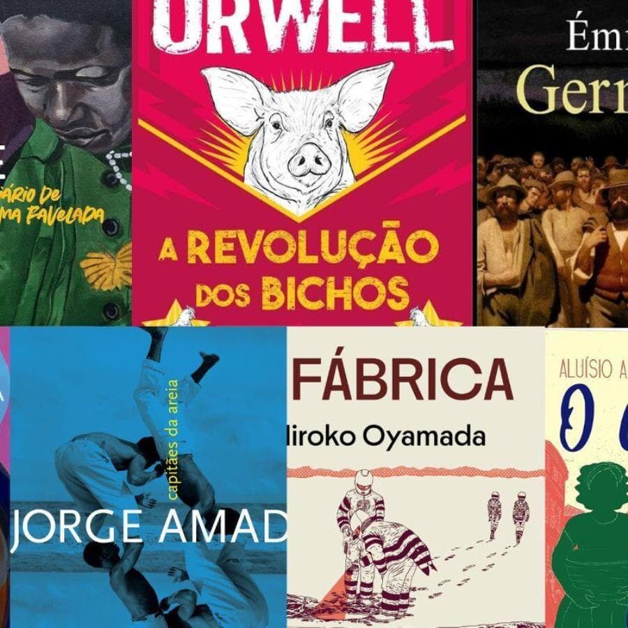 Livros que retratam a luta árdua do trabalhador pelo direito de melhores condições de vida - Montagem: Congresso em Foco