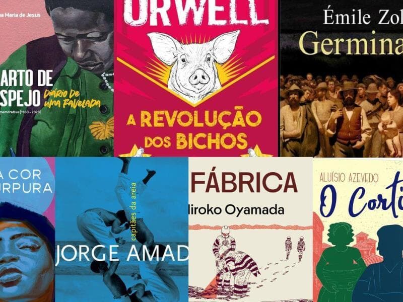 Livros que retratam a luta árdua do trabalhador pelo direito de melhores condições de vida - Montagem: Congresso em Foco