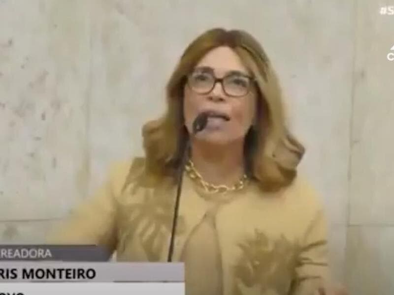 Vereadora Cris Monteiro - Reprodução/YouTube