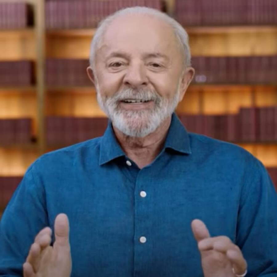 Lula em pronunciamento do 1º de Maio. - Reprodução/YouTube (@canalgov)