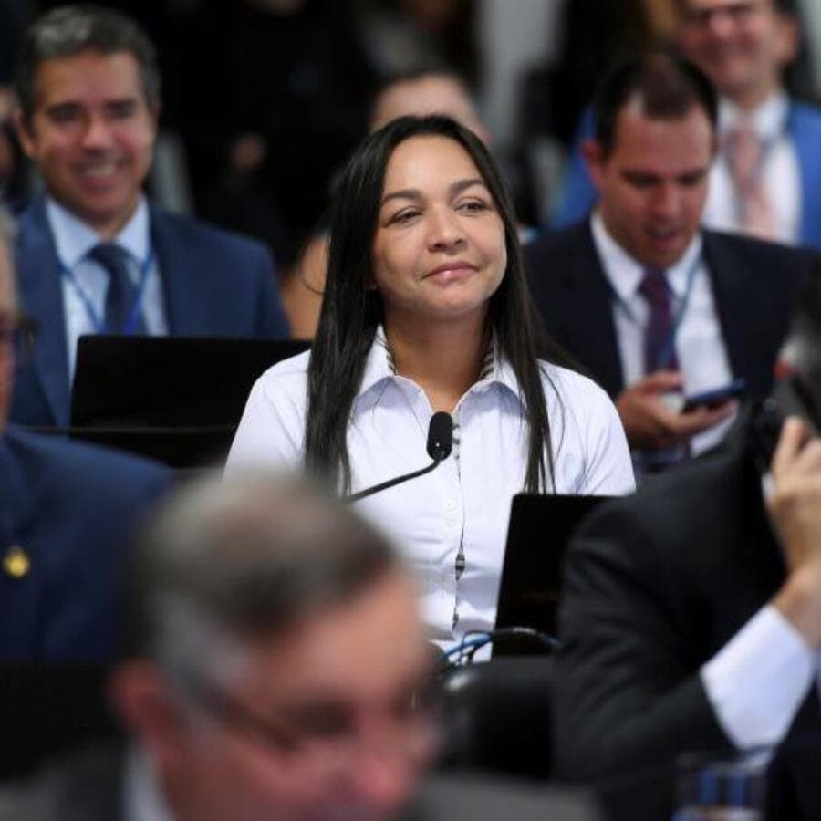 A senadora Eliziane Gama (PSD-MA) busca levar a discussão do fim da escala 6x1 ao Senado. - Edilson Rodrigues/Agência Senado