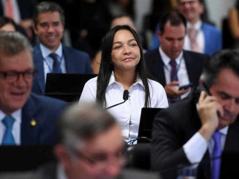 A senadora Eliziane Gama (PSD-MA) busca levar a discussão do fim da escala 6x1 ao Senado. - Edilson Rodrigues/Agência Senado