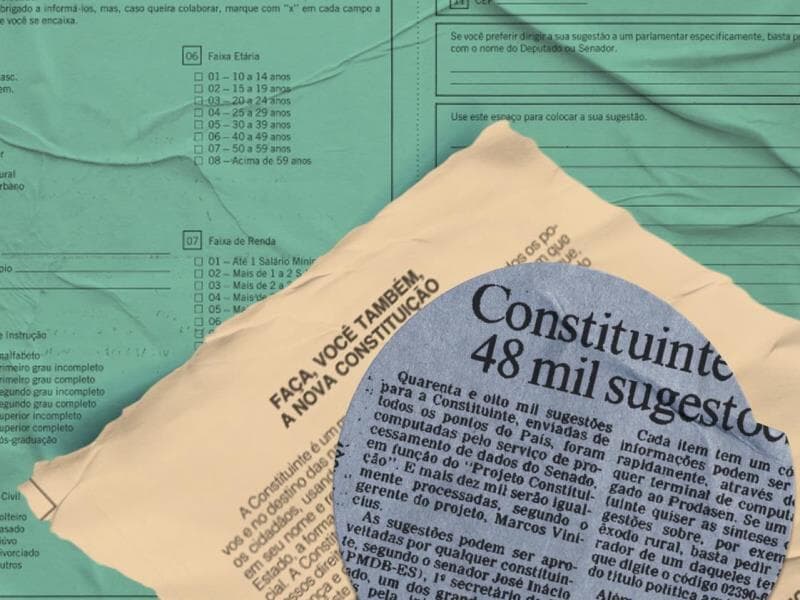 Cartas à Constituinte de 1987 pediram fim de motéis e menos feriados. - Arte Congresso em Foco