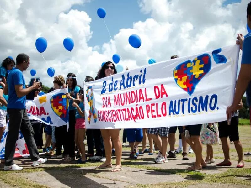 Conscientização do autismo - Marcelo Camargo/Agência Brasil