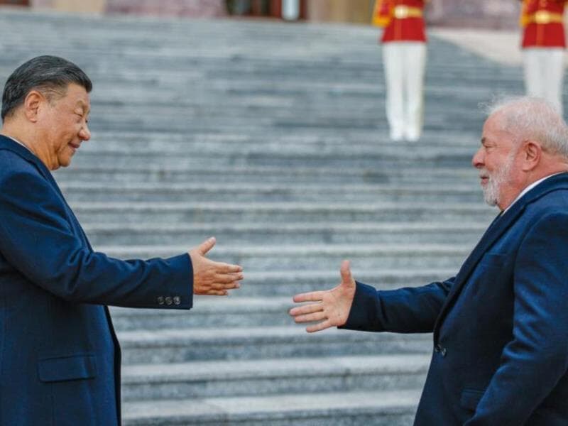 Xi Jinping e Lula durante visita do presidente brasileiro à China em abril de 2024 - Ricardo Stuckert/PR