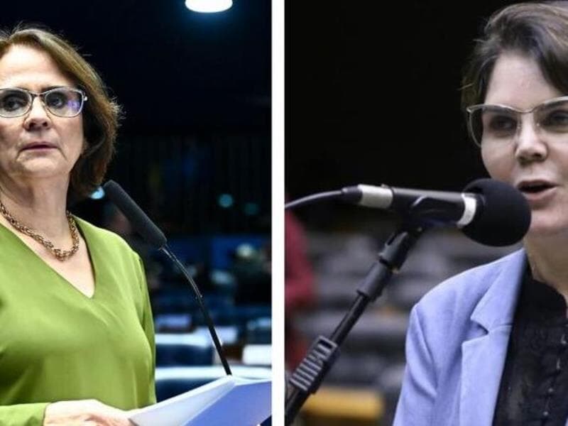 Senadora Damares Alves e deputada Coronel Fernanda são as responsáveis por coletar assinaturas para CPMI do INSS - Andressa Anholete/Agência Senado Kayo Magalhães/Câmara dos Deputados