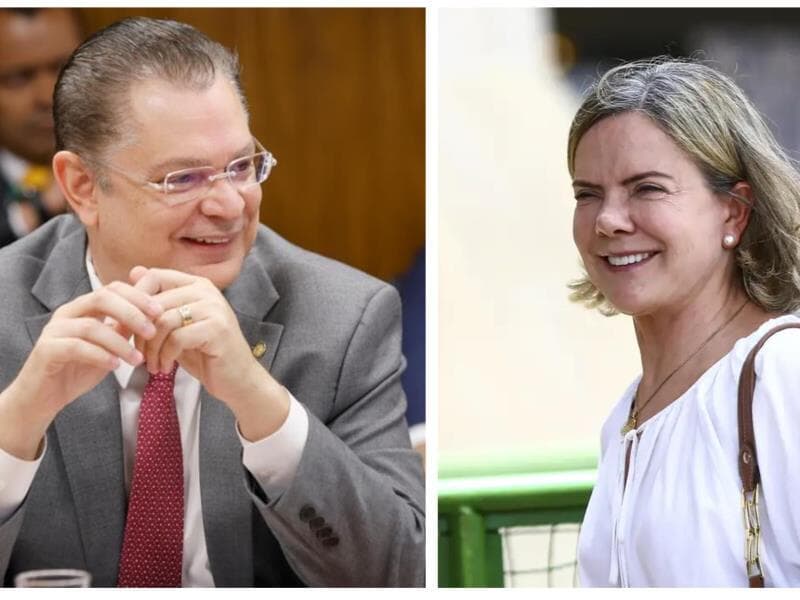 Sóstenes diz que Gleisi se comprometeu a liberar emendas parlamentares do PL represadas - Marina Ramos/Agência Câmara e Marcelo Camargo/Agência Brasil