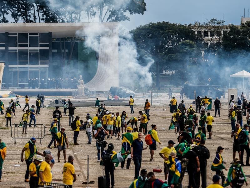 STF foi o prédio mais atacado nos atos de 8 de janeiro de 2023 - Gabriela Biló /Folhapress