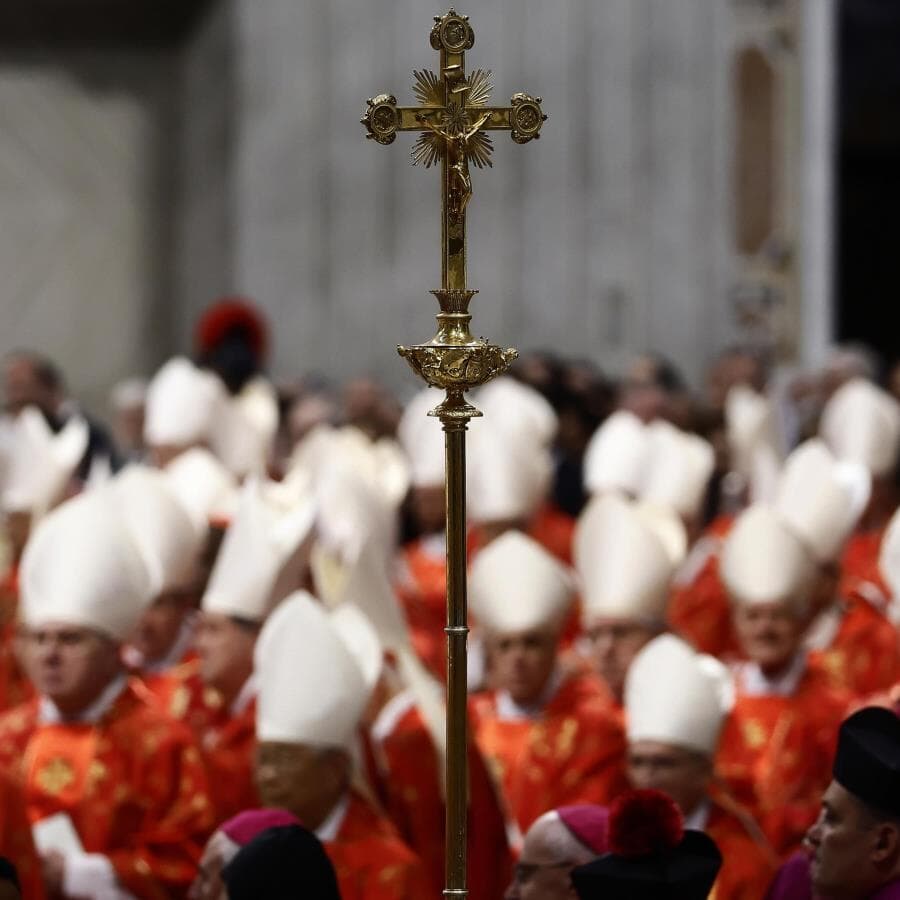 Cardeais se reúnem antes do início do Conclave no Vaticano - Cecilia Fabiano/LaPresse/DiaEsportivo/Folhapress
