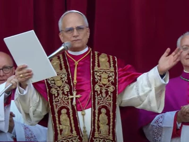 Novo papa faz sua primeira apresentação pública diante da sacada da Basílica de São Pedro - Reprodução/Vatican News
