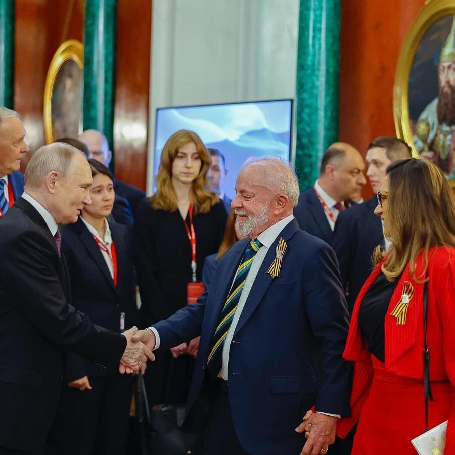 Presidente da República, Luiz Inácio Lula da Silva, durante jantar oferecido pelo Presidente da Federação da Rússia, Vladimir Putin. - Ricardo Stuckert/PR