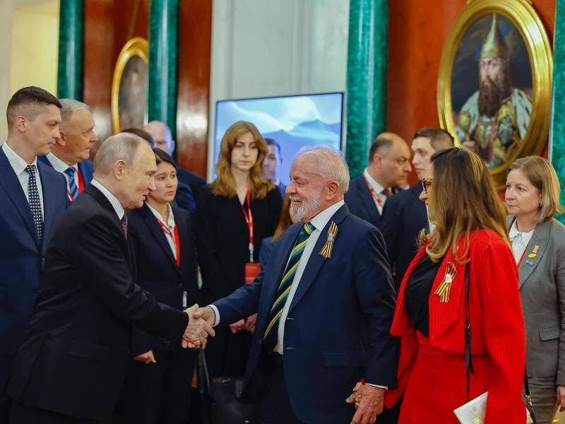 Presidente da República, Luiz Inácio Lula da Silva, durante jantar oferecido pelo Presidente da Federação da Rússia, Vladimir Putin. - Ricardo Stuckert/PR