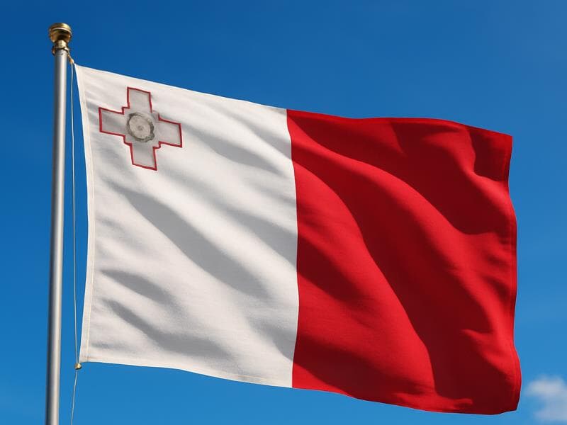 Bandeira de Malta. - Gerada por inteligência artificial