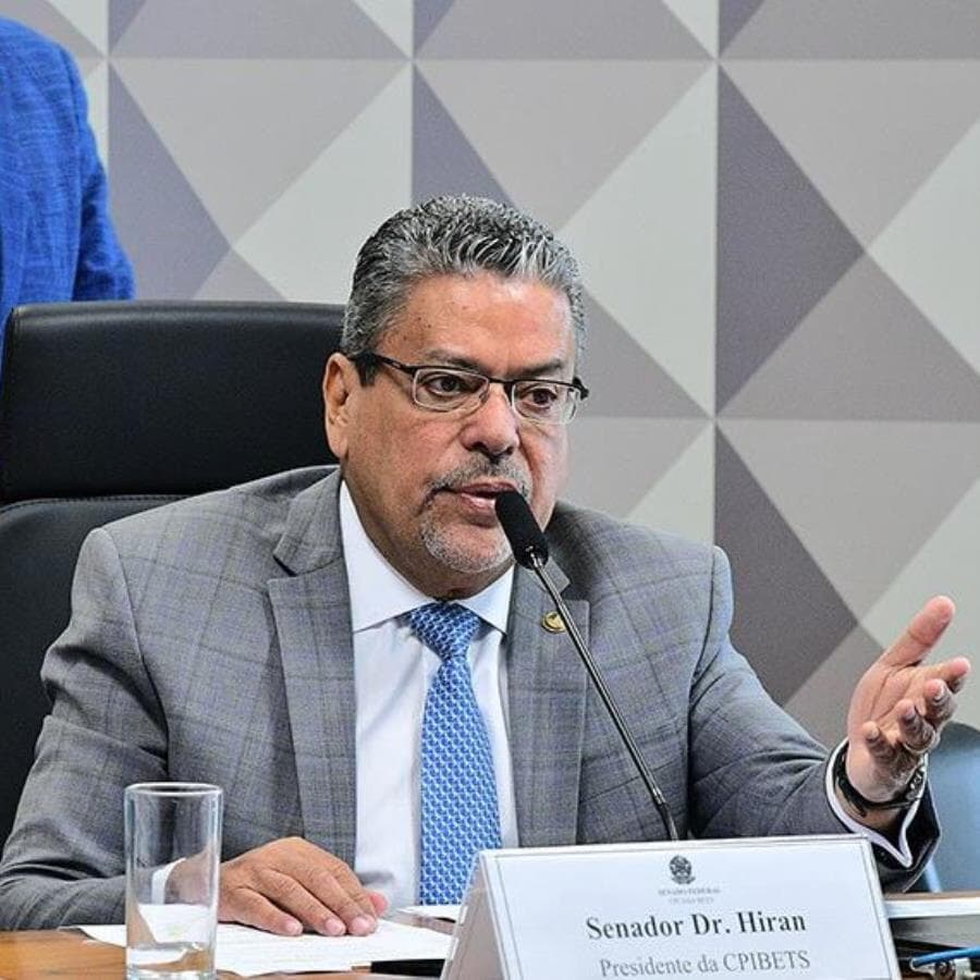 O senador Dr. Hiran (PP-RR) é o presidente da Comissão que investiga os jogos de apostas - Pedro França/Agência Senado