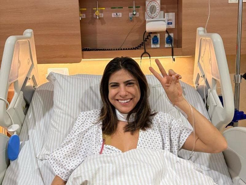 A deputada Camila Jara (PT-MS), em recuperação após a cirurgia, - Divulgação