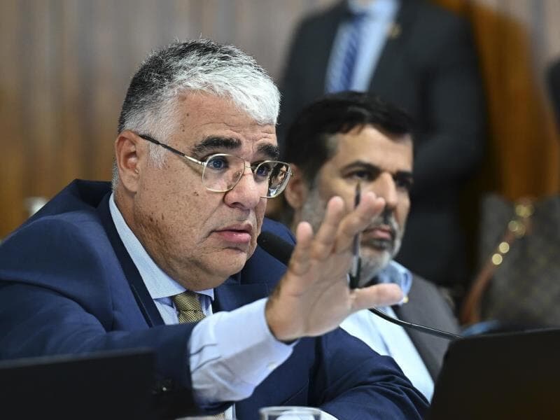 Senador usou a data histórica para criticar o impacto social das apostas online. - Andressa Anholete/Agência Senado