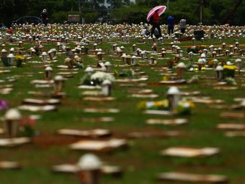 Cemitério Campo da Esperança, em Brasília. - Marcello Casal Jr/Agência Brasil