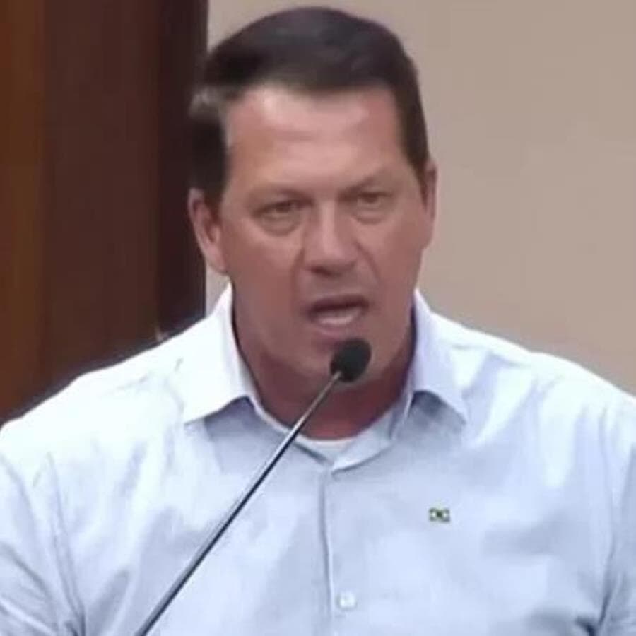 Vereador Sandro Luiz Fantinel. - Reprodução/YouTube