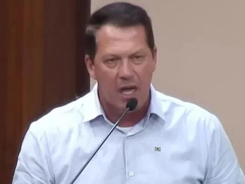 Vereador Sandro Luiz Fantinel. - Reprodução/YouTube