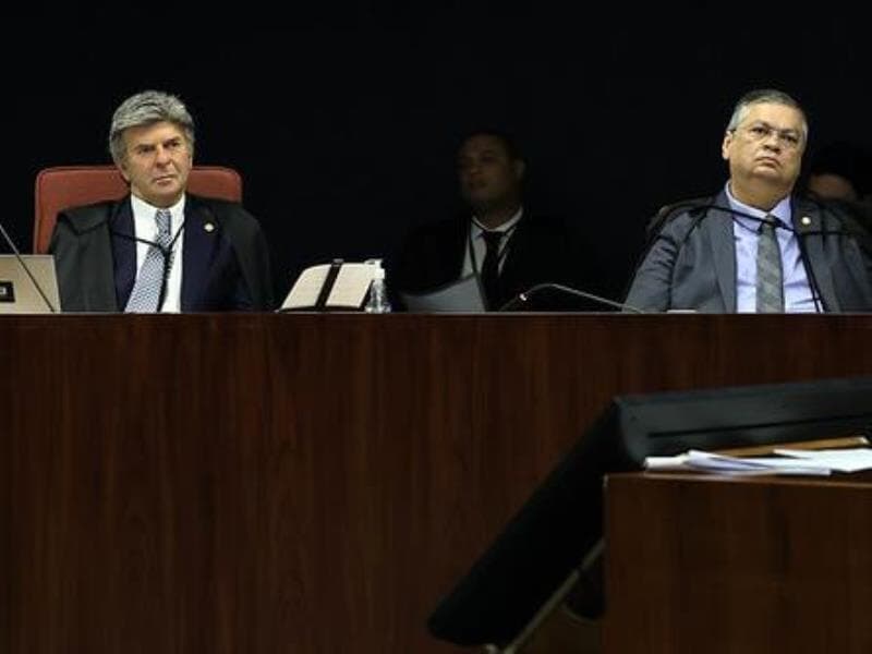 Ministros Luiz Fux e Flávio Dino, integrantes da 1ª Turma. - Rosinei Coutinho/Ascom/STF