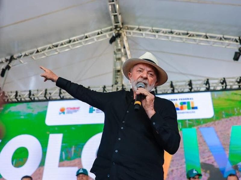 Lula cobrou regulamentação das plataformas durante evento com assentados e pequenos produtores rurais em Mato Grosso. - Ricardo Stuckert/PR