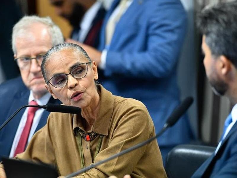 Marina Silva fala na Comissão de Infraestrutura do Senado. - Geraldo Magela/Agência Senado