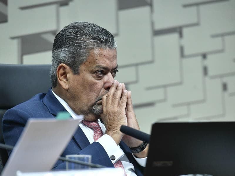 O senador Dr. Hiran (PP-RR), que preside a CPI das Bets. - Geraldo Magela/Agência Senado