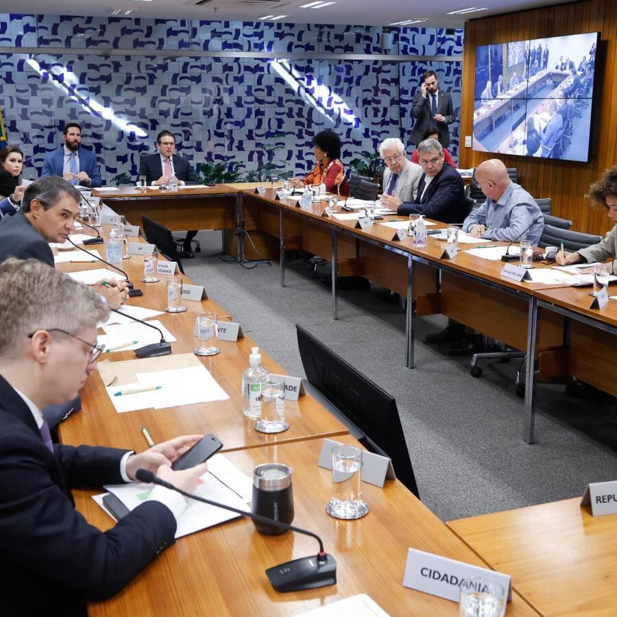 Reunião de líderes na Câmara dos Deputados. - Marina Ramos/Câmara dos Deputados
