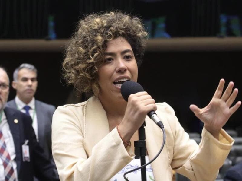Talíria Petrone defende que o Congresso dê "resposta institucional imediata" à organização de grupos que espionam e matam políticos, entre outras pessoas. - Bruno Spada/Agência Câmara