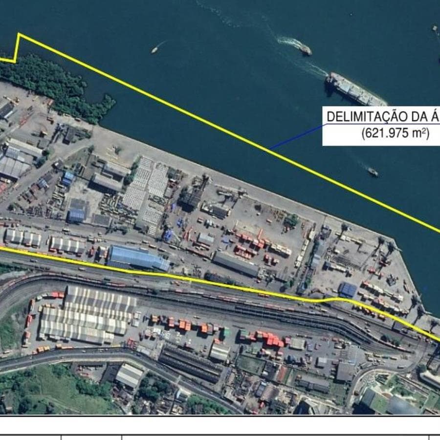 A área do Tecon Santos 10 está localizada na região do Saboó, na margem direita do Porto de Santos. - Divulgação/ANTAQ