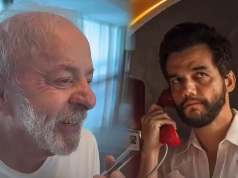 Presidente Lula e Wagner Moura. - Reprodução/X @lulaoficial