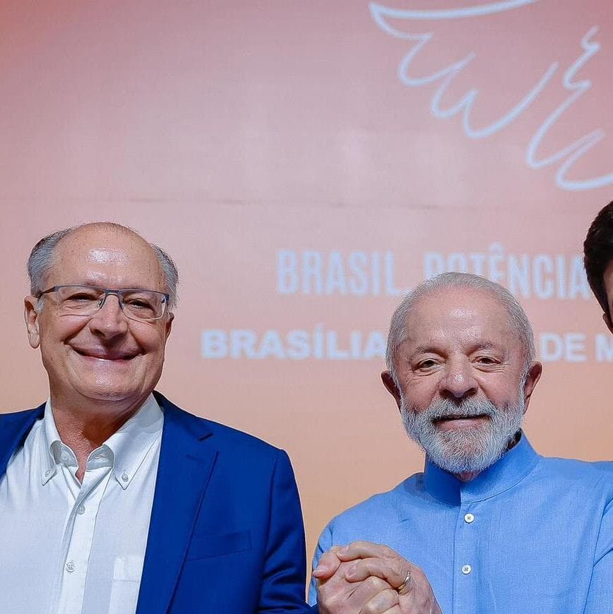 Carlos Siqueira, Geraldo Alckmin, Lula e João Campos. - Ricardo Stuckert